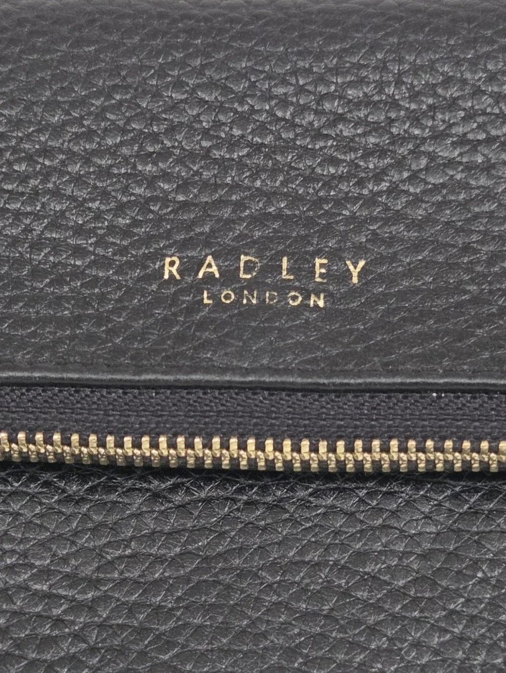 Radley London Coleman Street Large Leather Flapover Matinee Purse Black